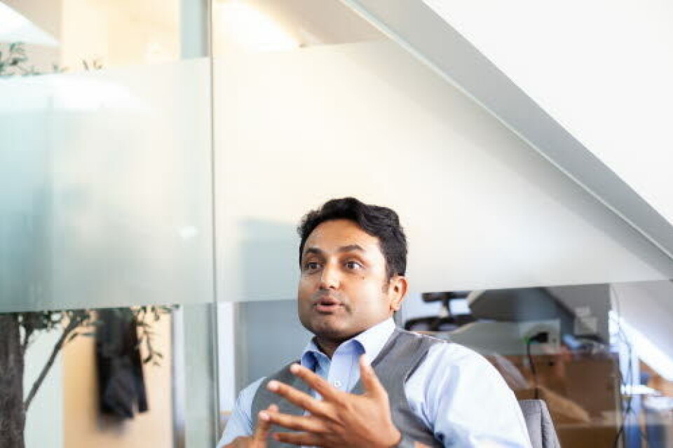 Mohammed Ali kommer rett fra London der han de siste månedene har jobbet som frivillig på et covid-19-sykehus.
Foto: Lars Brock Nilsen
