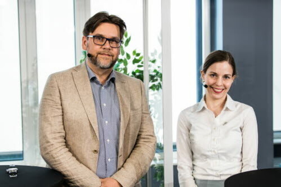 VIL BLI NK: Nils Kristian Klev (allmennlegeforeningen) og Kristin Kornelia Utne (yngre legers forening) stiller som visepresident-kandidater.
Foto: Legeforeningen/Thomas B. Eckhoff