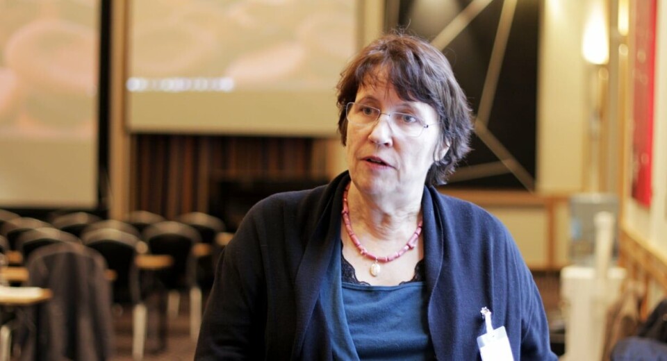 MS HOS BARN: Barnelege Inger Sandvig holdt innlegg om MS blant barn under Legemiddelinnkjøpssamarbied (LIS) sitt seminar i Ålesund denne uken. Foto: Lasse Moe