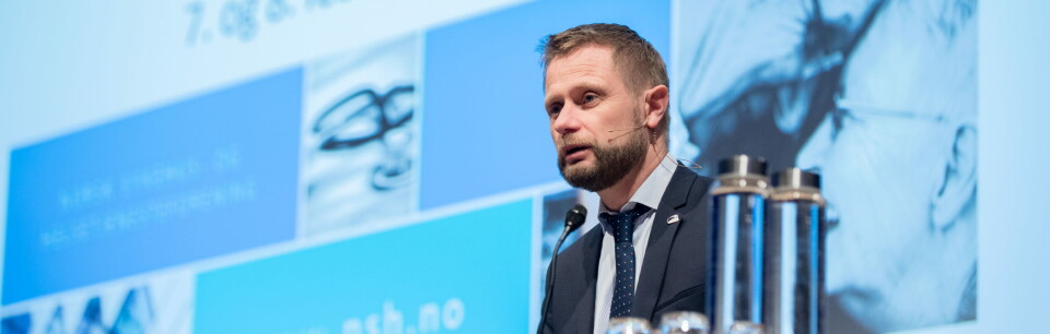 Helseminister Bent Høie (H). Arkivfoto. Foto: