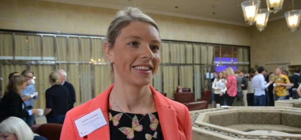 Clara Bratholm i Ylf påpeker at mange land Norge vanligvis ikke sammenligner seg med på likestillingsområdet, har vaktfritak i ulike varianter i siste trimester. Foto: Lasse Moe
