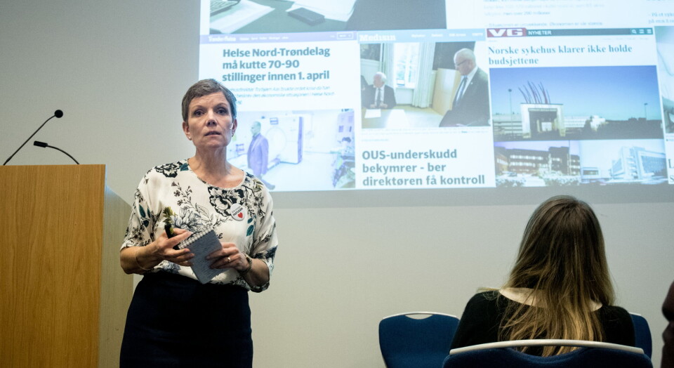 KRITISK: – Det mangler ikke på eksempler på at forventet «gevinstrealisering» i teknologi og IKT-prosjekter uteblir, minner Marit Hermansen og Legeforeningen om. Foto: Vidar Sandnes