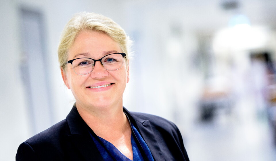 IKKE AVGJORT: Beslutningsforum, her ved leder Inger Cathrine Bryne som også er administrerende direktør i Helse Vest og, har ikke tatt en beslutning i saken om behandling mot cystisk fibrose. Foto: Helse Vest