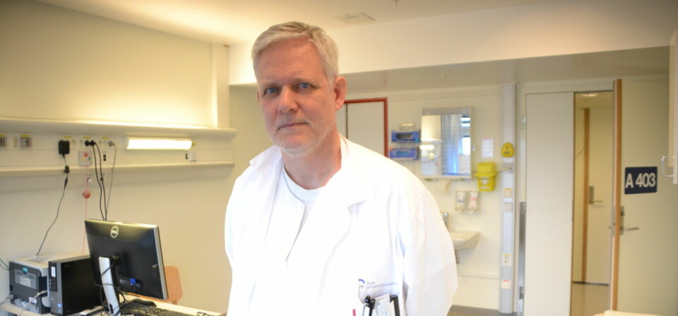 LEDET UTPRØVINGEN: Overlege Wolfgang Lilleby ved OUS Radiumhospitalet har ledet utprøvingen av prostatakreft-vaksinen. Foto: Målfrid Bordvik Foto: