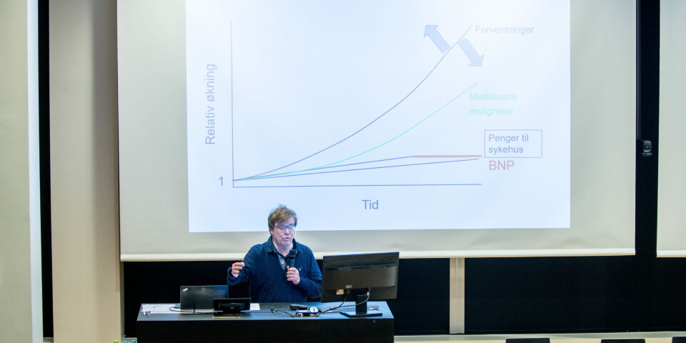 UTFORDRENDE: Fagdirektør Baard-Christian Schem påpekte utfordringer ved Nye metoder i sitt foredrag under Dagens Medisins fagseminar om prioritering. Foto: Vidar Sandnes