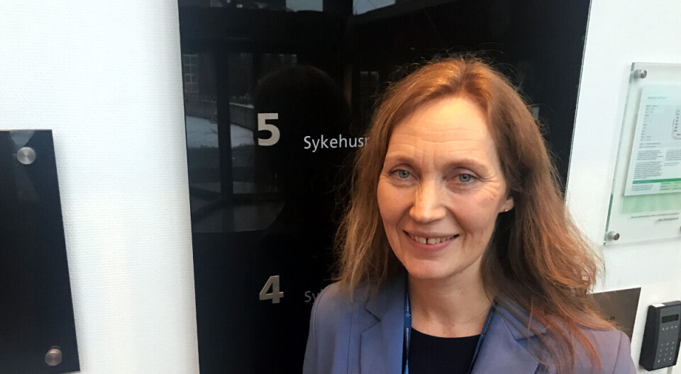 FORHANDLER: Gro Jære er konstituert direktør i det offentlige helseforetaket Sykehuspartner HF, som er underlagt det regionale helseforetaket Helse Sør-Øst. Jære og Sykehuspartner sitter nå i forhandlinger med leverandøren. Sykehuspartner HF har 1400 ansatte, og de fleste av dem jobber i en av de sju etasjene som Sykehuspartner holder til i på Skøyen i Oslo. Foto: Anne Grete Storvik FORHANDLER: Gro Jære er konstituert direktør i det offentlige helseforetaket Sykehuspartner HF, som er underlagt det regionale helseforetaket Helse Sør-Øst. Jære og Sykehuspartner sitter nå i forhandlinger med leverandøren. Sykehuspartner HF har 1400 ansatte, og de fleste av dem jobber i en av de sju etasjene som Sykehuspartner holder til i på Skøyen i Oslo. Foto: Anne Grete Storvik