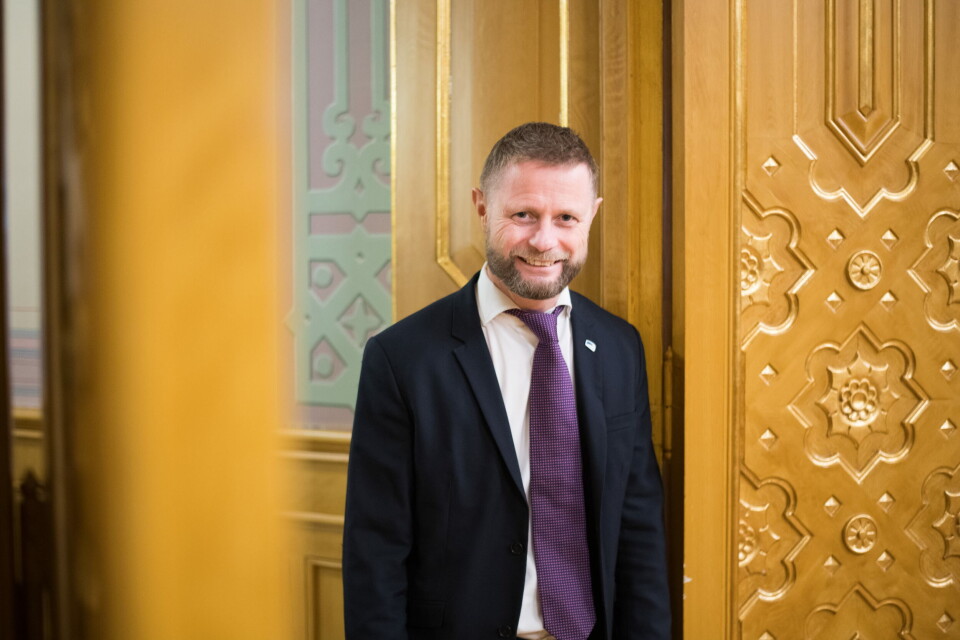 FORNØYD: Helse- og omsorgsminister Bent Høie er glad for at så mange kommuner støtter Akson-prosjektet. Foto: Vidar Sandnes