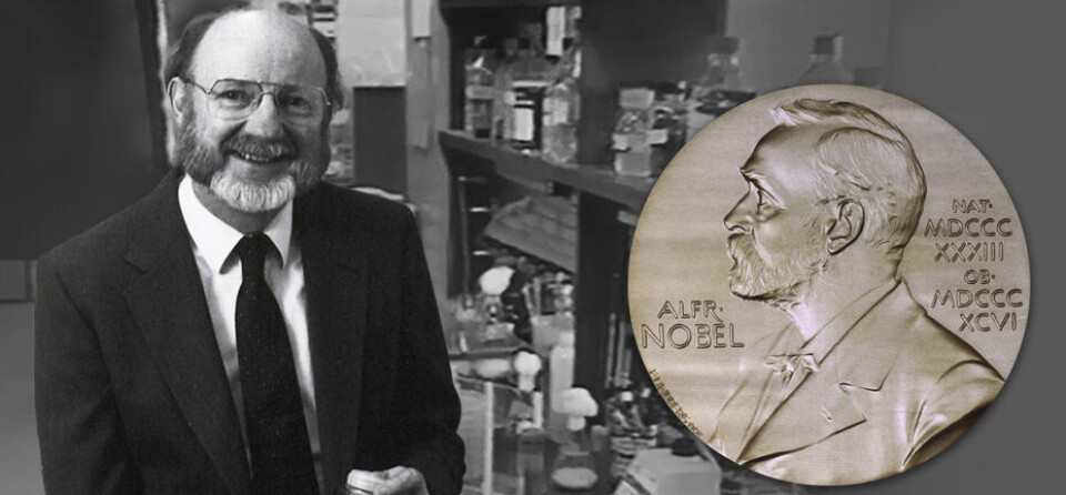 I dag mottar William C. Campbell Nobelprisen sammen med Satoshi Omura. Foto: MSD