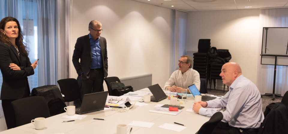 TROSSET FAGLIGE RÅD: De fire administrerende direktørene Cathrine Lofthus (Helse Sør-Øst), Herlof Nilssen (Helse Vest), Lars Vorland (Helse Nord) og Stig Slørdahl (Helse Midt). Foto: Per Corneliussen TROSSET FAGLIGE RÅD: De fire administrerende direktørene Cathrine Lofthus (Helse Sør-Øst), Herlof Nilssen (Helse Vest), Lars Vorland (Helse Nord) og Stig Slørdahl (Helse Midt). Foto: Per Corneliussen
