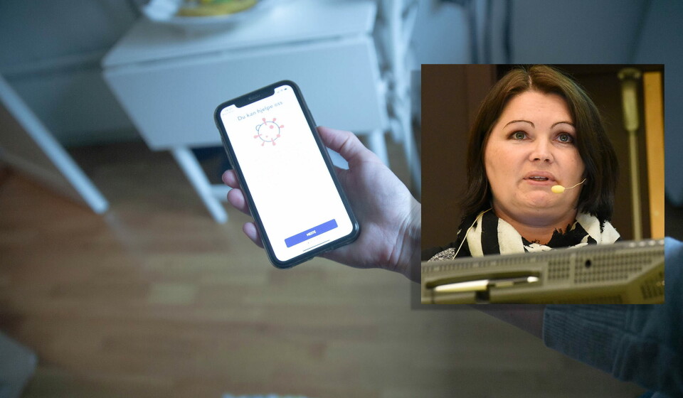 FLERE ALTERNATIV: – Vi har fortsatt ikke konkludert hva vi skal gjøre med applikasjonen, og vurderer tre ulike scenarier, sier Gun Peggy Strømstad Knudsen, assisterende direktør i Folkehelseinstituttet. Foto: FLERE ALTERNATIV: – Vi har fortsatt ikke konkludert hva vi skal gjøre med applikasjonen, og vurderer tre ulike scenarier, sier Gun Peggy Strømstad Knudsen, assisterende direktør i Folkehelseinstituttet. Foto: