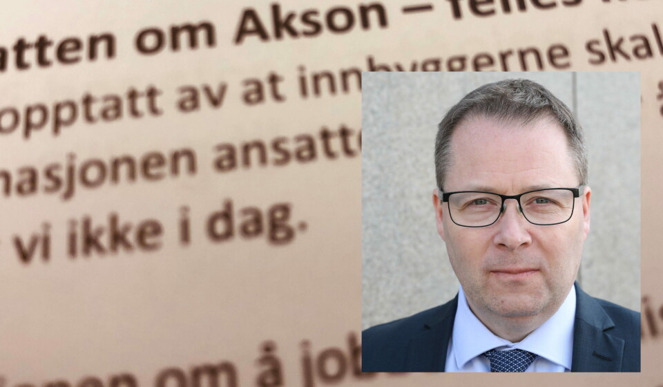 BER KOMMUNENE SIGNERE: – Akson er et komplekst og krevende prosjekt å sette seg inn i. Vi har stor forståelse for at mange lokalpolitikere føler på ansvaret for å ta stilling til noe på foreløpig grunnlag, når mye ennå ikke er klart, skriver KS og styreleder Bjørn Arild Gram i et brev til kommunene. Foto: BER KOMMUNENE SIGNERE: – Akson er et komplekst og krevende prosjekt å sette seg inn i. Vi har stor forståelse for at mange lokalpolitikere føler på ansvaret for å ta stilling til noe på foreløpig grunnlag, når mye ennå ikke er klart, skriver KS og styreleder Bjørn Arild Gram i et brev til kommunene. Foto:
