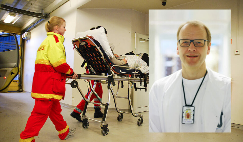 INGEN FORDELER: Akuttlege gjennom 30 år i Nord-Norge, Torben Wisborg, sier det ikke finnes kunnskapsbaserte argumenter for å slå sammen Finnmarkssykehuset og UNN. Foto: Arkiv/UNN INGEN FORDELER: Akuttlege gjennom 30 år i Nord-Norge, Torben Wisborg, sier det ikke finnes kunnskapsbaserte argumenter for å slå sammen Finnmarkssykehuset og UNN. Foto: Arkiv/UNN