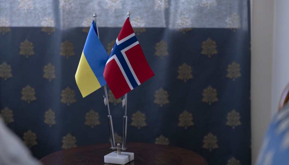 Oslo 20230220. Lilija Hontsjarevytsj, som er fungerende ambassadør fra Ukraina, intervjues på kontoret sitt i Oslo mandag. Oslo 20230220. Lilija Hontsjarevytsj, som er fungerende ambassadør fra Ukraina, intervjues på kontoret sitt i Oslo mandag.