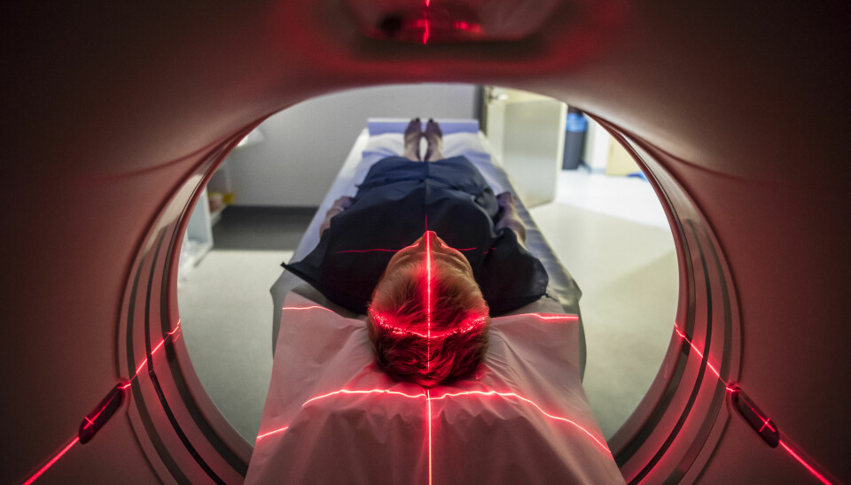 IKKE PLASS: PET/CT-maskinen, som blant annet diagnostiserer kreftpasienter, står i et midlertidig lokale og må ut derifra i 2025.