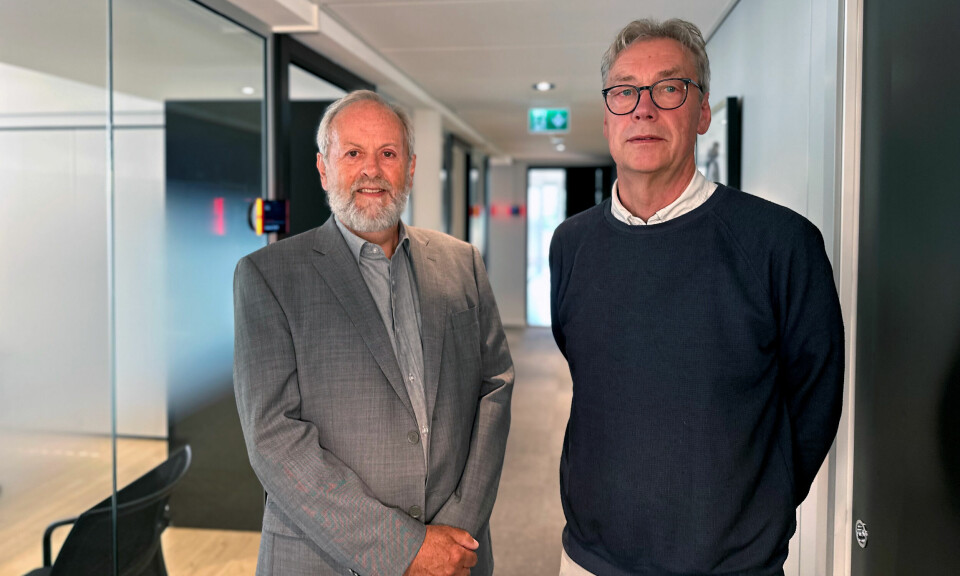 FORHANDLET: Rune Frøyland i Akademikerne(tv.) og Rune Skrattegård i Spekter har forhandlet om lønna til helseforetakene på vegne av organisasjonene.