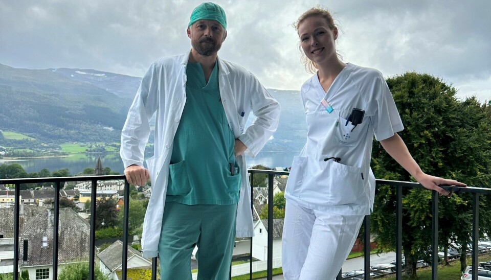 BEKYMRET: Kirurgisk overlege Jo Waage og Sigrid Lima, LIS2 i indremedisin, er bekymret for kuttene ved Voss sjukehus.