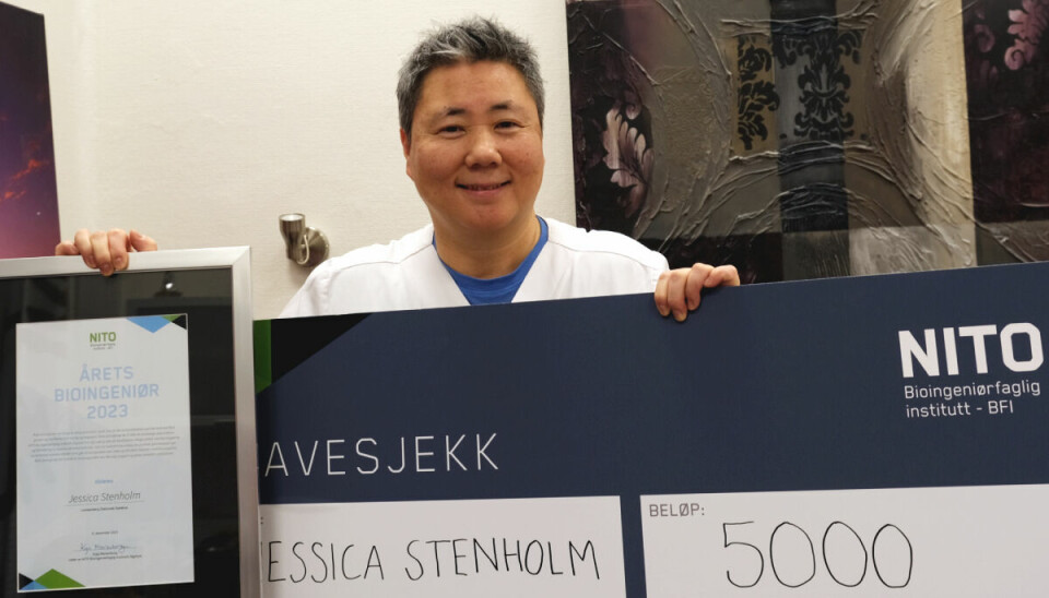 PRISVINNER: Jessica Stenholm er ledende fagbioingeniør og verneombud ved Lovisenberg diakonale sykehus. Foto: Heidi Strand/Bioingeniøren