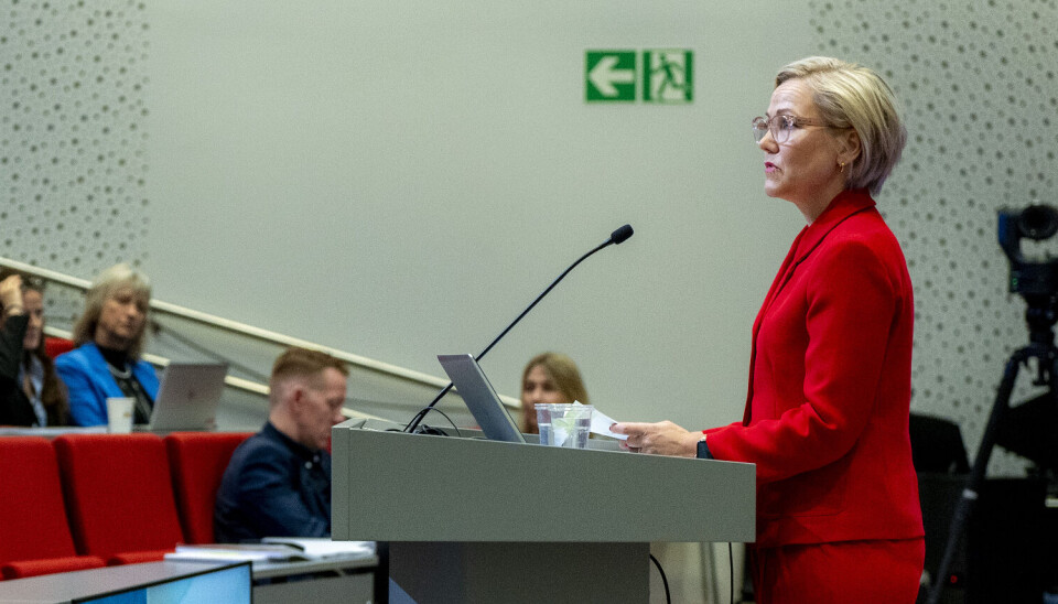 LA FREM PLAN: 1. mars i år presenterte tidligere helseminister Ingvild Kjerkol (Ap) regjeringens nasjonale helse- og samhandlingsplan på Lovisenberg sykehus i Oslo. Foto: Håkon Mosvold Larsen / NTB