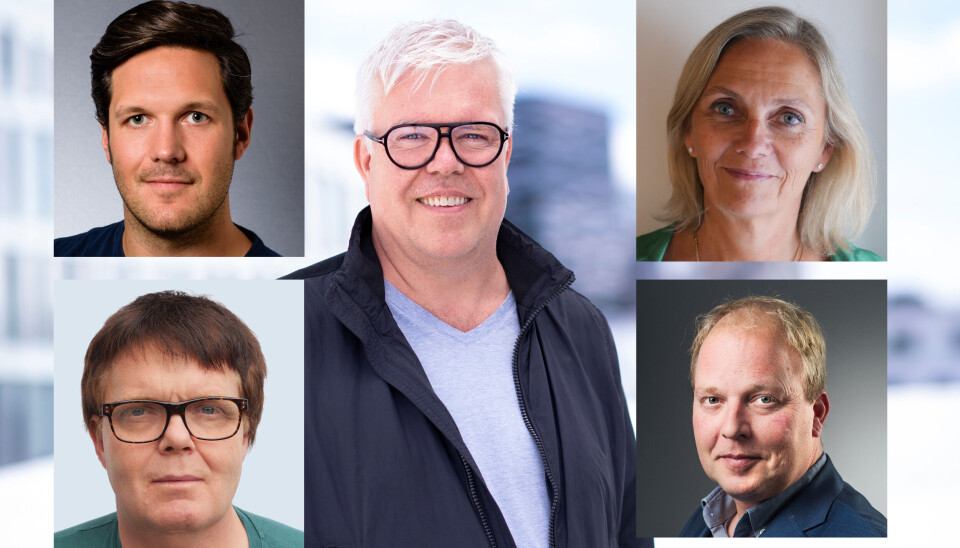 KJENNETEGN: Selvmord deler mange kjennetegn ved overdoser, og erfaringene med overdoseforebygging i TSB kan være et godt utgangspunkt for selvmordsforebygging, skriver Martin Myhre, Tommy Sjåfjell, Anders Gaasland (i midten), Kari Gotteberg Steen og Fredrik A. Walby.