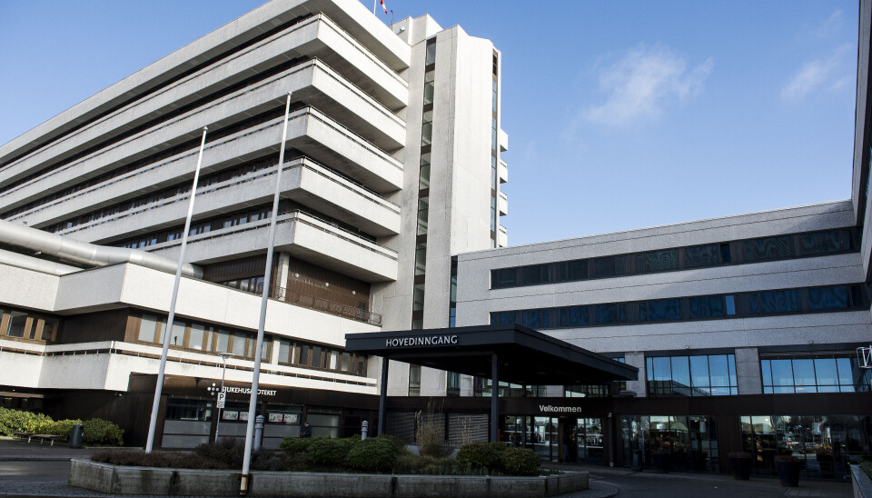 Bravida vil ikke delta videre i utbyggingen av nye Stavanger universitetssjukehus. Bildet viser hovedinngangen til dagens Stavanger universitetssjukehus.