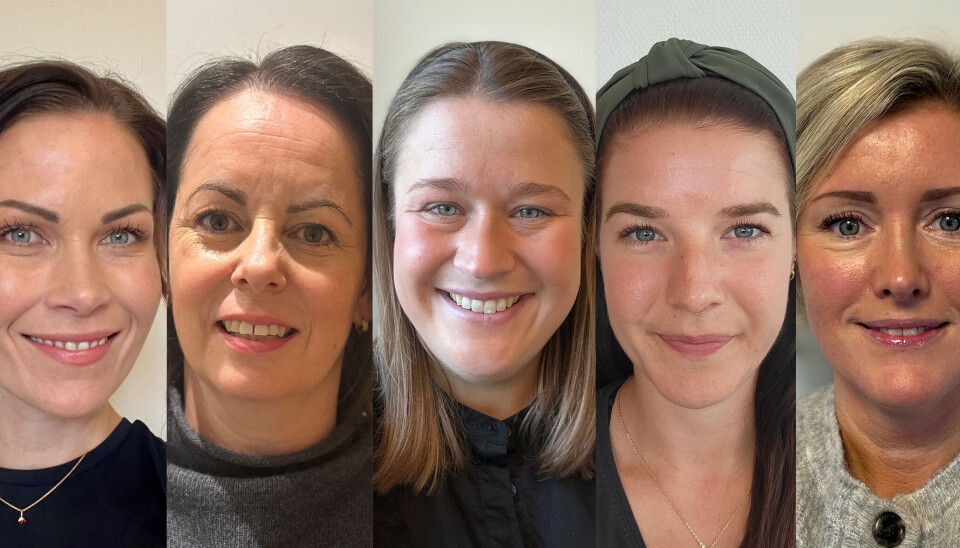 LIKEVERDIGE: Vi trenger et helsevesen der etiske retningslinjer er mer enn teori, der holdningsendring og tverrfaglig samhandling prioriteres, og der alle behandles som likeverdige mennesker, skriver fra venstre: Mari Brueland Myklebust, Hanne May Hetland, Frida Skiftestad, Kim Lara Koopmann og Elisabeth Høyland.