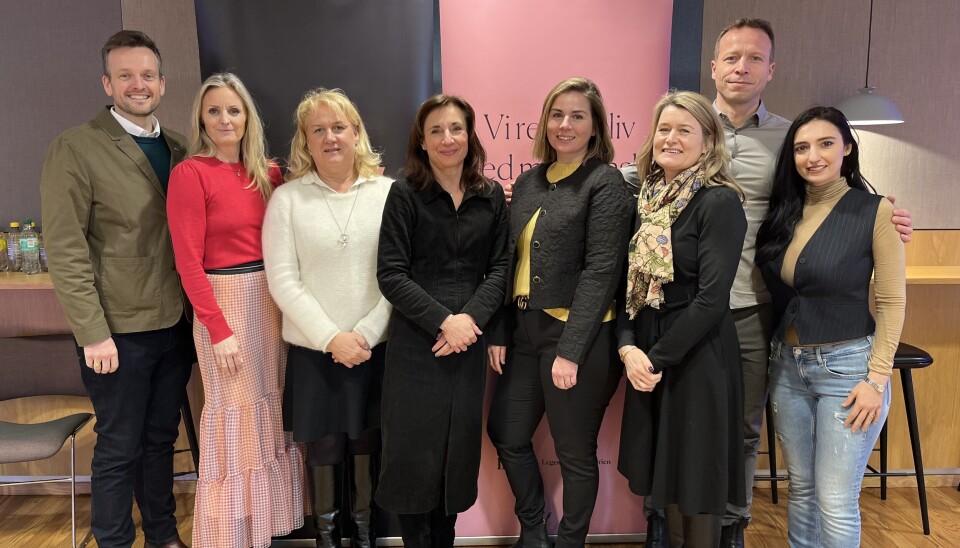 STYRINGSRETT: Denne gjengen skal styre LMI fremover. Fra venstre: Martin Haswell, Roche, nestleder, Kirsti Nyhus, AbbVie, Cathrine Thomassen, styreleder, GE Healthcare, Veronika Barrabés, Novartis, Guro Bjøntegaard, Astra Zeneca, Anne Sveaas, Janssen, Morten Tangnes, Biogen og Andrea Mocofan, MSD. Sebastian Heckerodt, Halden Pharma var ikke til stede da bildet ble tatt.