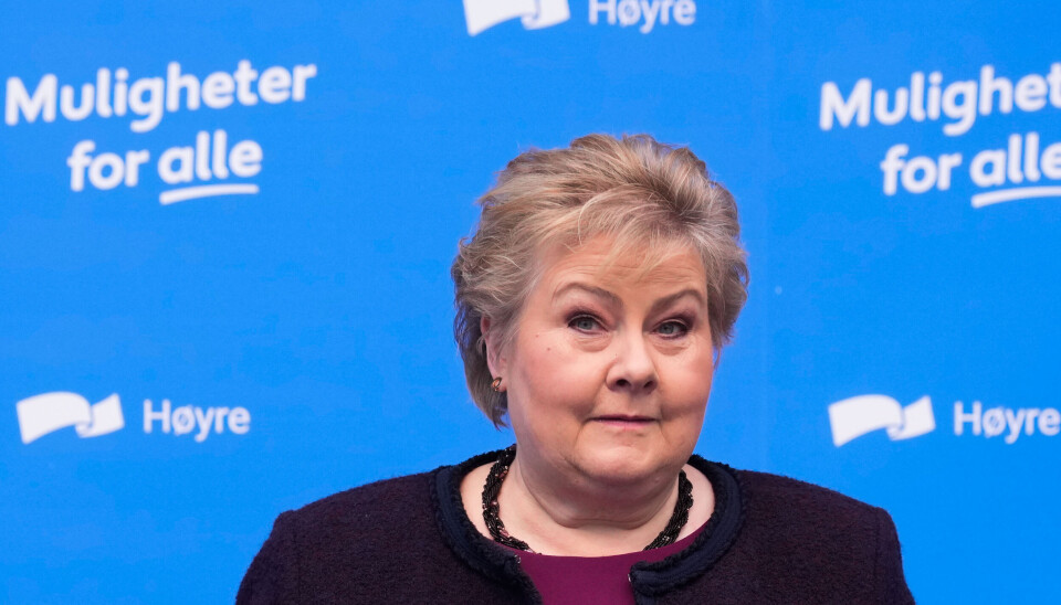 SKEPSIS: Også på landsmøtet i 2019 avviste partiet klart å åpne for assistert livsavslutning. Den gang ble partileder Erna Solbergs skepsis tillagt betydelig vekt.