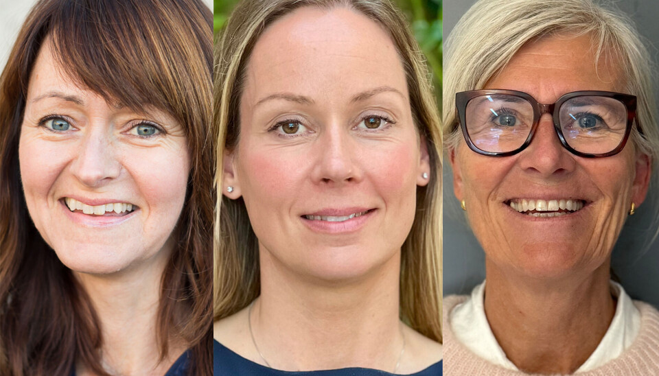 KREVER INNSATS: Vi har en mulighet til å reformere og forsterke vår helseutdanning, men det krever en kollektiv innsats fra alle berørte parter, skriver (fra høyre:) Ellen Benestad Moi, Gunhild Nordbø Mathisen og Nastasja Robstad.