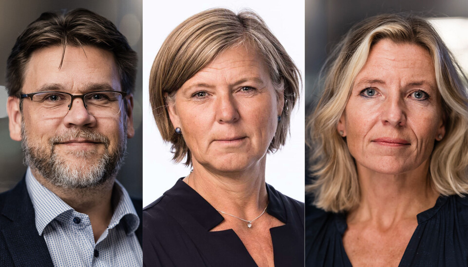 TRYGGHET OG INSENTIV: Prismodellen må gi trygghet for alle aktører og insentiver for tilkobling. Bare slik kan vi sikre sammenhengende digitale helsetjenester, høy kvalitet og bedre pasientsikkerhet, Skriver Anne Karin Rime (i midten), Nils Kristian Klev og Yngvild Skåtun Hannestad.