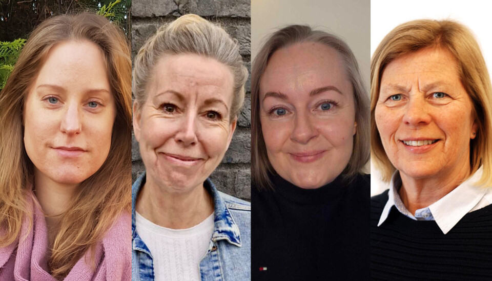 Slik fikk vi tilrettelagt for forskning på kommunens tjenester, samtidig som vi ivaretok etikken og brukernes personvern, skriver (f.v: Lisa Burrell, Camilla Holth, Elisabeth Rosenvinge og Åste Renolen.)