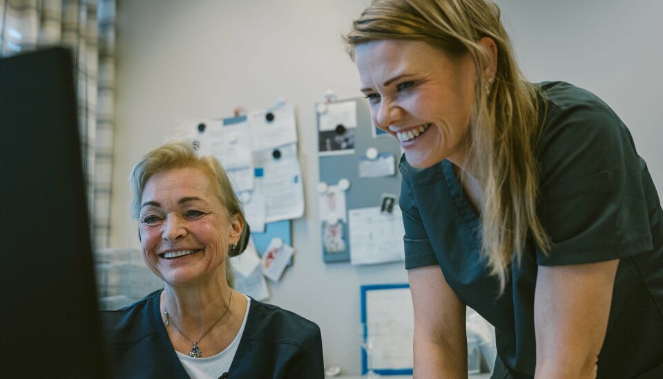 Sparringpartnere: Randi deler pasientliste med fastlegekollega Elisabeth. De setter pris på det faglige og sosiale fellesskapet på legekontoret.