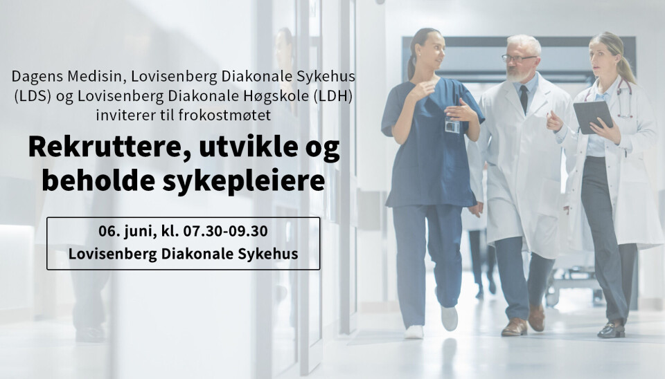 Dagens Medisin, Lovisenberg Diakonale Sykehus og Lovisenberg Diakonale Høgskole inviterer til frokostmøte