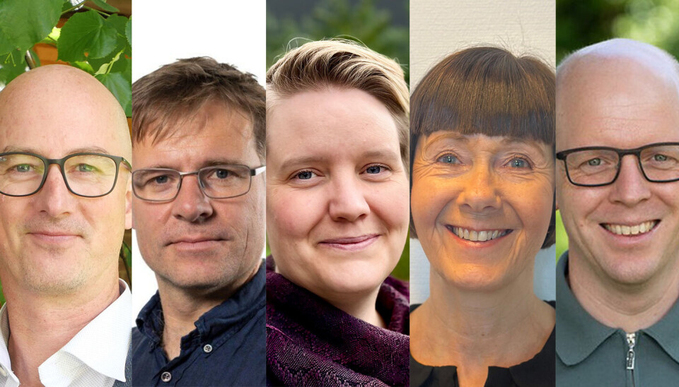 BER OM HANDLING: Vi ber derfor Helse- og omsorgsdepartementet om å igangsette et arbeid som sikrer at ISF-finansieringen for poliklinikker i TSB understøtter utviklingen av sammenhengende pasientforløp og de gode ambisjonene med integrert ettervern, skriver (f.v.) Espen Ajo Arnevik, Geir Hugo Bolle (ikke avbildet), Christian Ohldieck, Marthe Preteni- Isefjær, Kristin Smedsrud og Geir Fiskå.