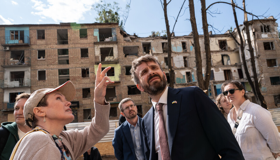 PÅ BESØK I KYIV: Helseminister Jan Christian Vestre besøkte Kyiv denne uken, og signerte avtale med Ukraina om helsepartnerskap.