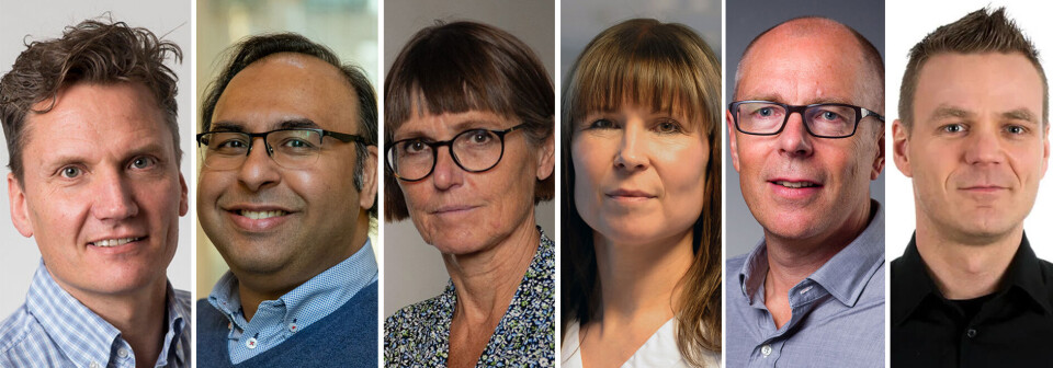 EN FORUTSETNING: Det er ikke et svik mot pasientene å ha et ansvarlig forhold til hvordan ressursene fordeles, men snarere en forutsetning for at flest mulig skal få hjelp, skriver (fra venstre): Birger Endreseth, Kashif Waqar Faiz, Marta Ebbing, Marte Lødemel Henriksen, Morten Tandberg Eriksen og Svein Joar Auglænd Johnsen.