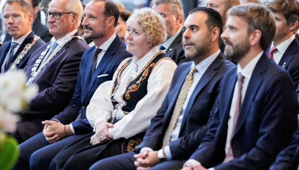 DRAMMEN SYKEHUS: Kronprins Haakon er til stede ved åpningen av nye Drammen sykehus. Foto: Javad Parsa / NTB