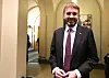 Jan Christian Vestre under fremleggingen av forslaget til statsbudsjett 2027